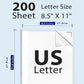 【Free Storage Bag】Letter & A4 Paper for M08F