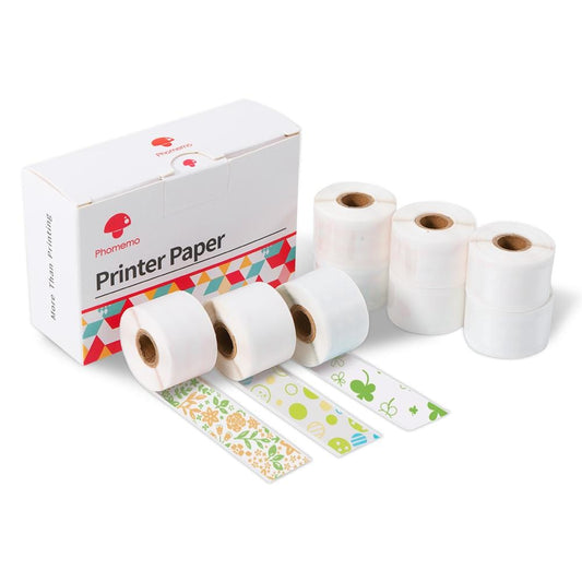 15mm Sticker Thermal Paper for M02 Pro/M02S/ M03AS丨9 Rolls