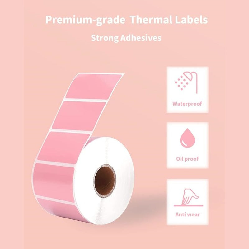 2.25”x1.25” Square Thermal Labels For PM-241-BT/ D520-BT/ PM-246S