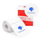 50x50mm Blue on White Round Thermal Label for M110/M120/M200/M220