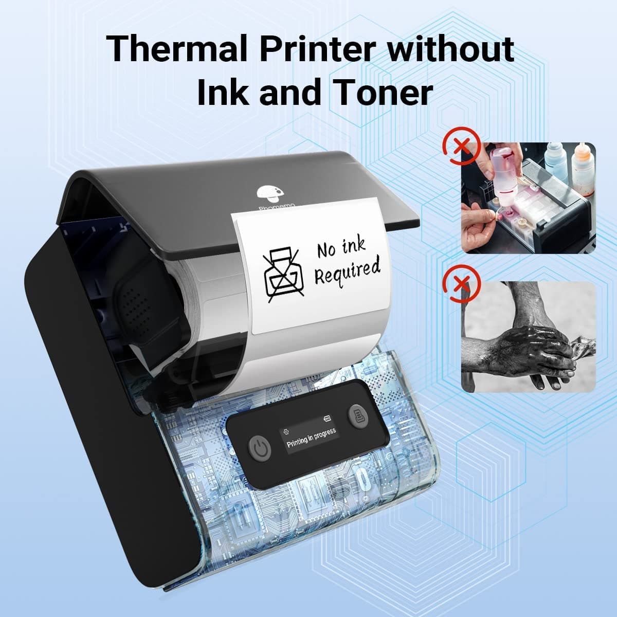 M221 Label Maker Bluetooth Thermal Printer