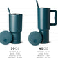 Simple and modern 40 oz mug with handle and straw lid