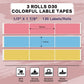 14x50mm Blue/Pink/Yellow Square Label For D30