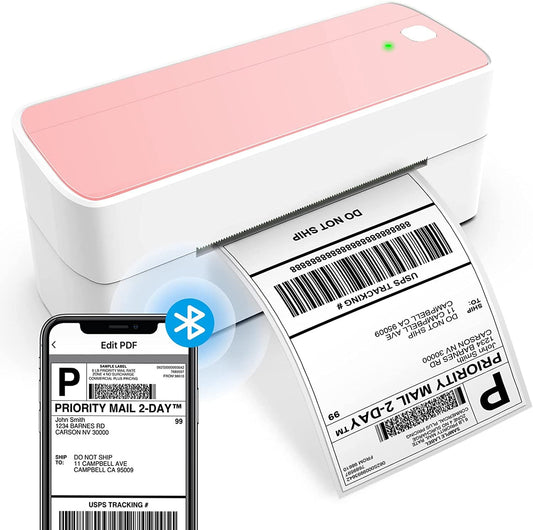 PM-241-BT Bluetooth Shipping Label Printer | Pink
