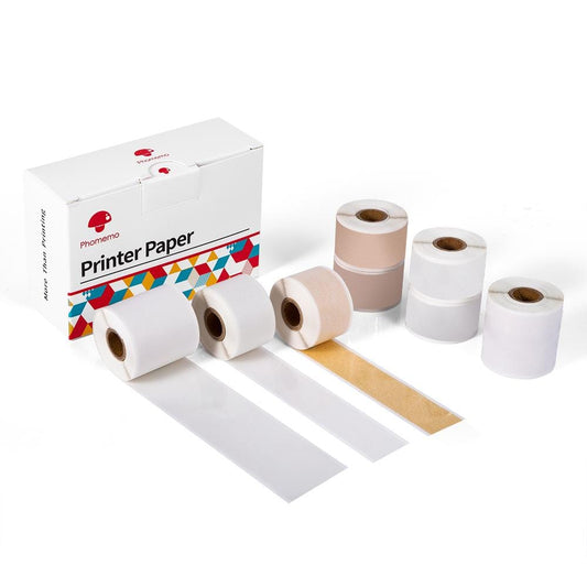 Mixed 15/25mm Sticker Thermal Paper For M02 Pro/M02S  Printer丨8 Rolls
