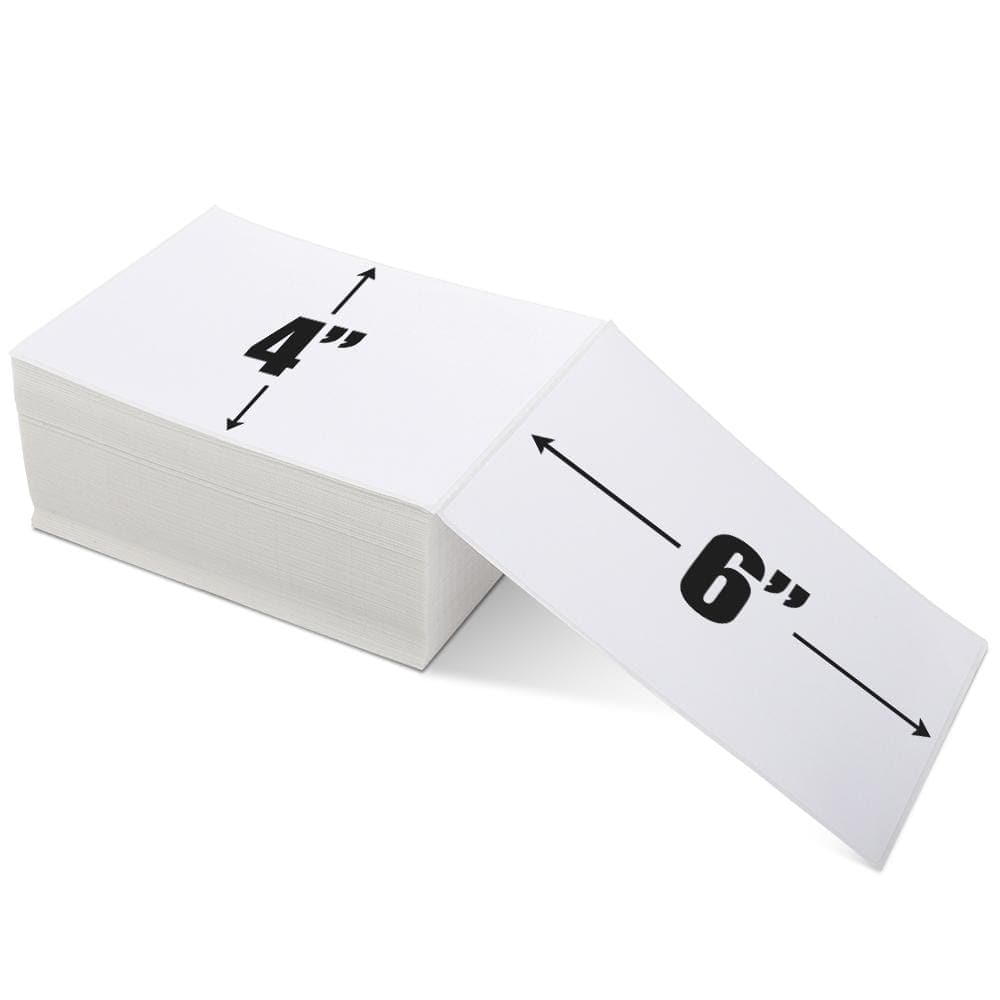 4x6 Fanfold Direct Thermal Shipping Label (500 Labels)
