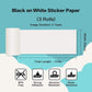 53mm Black on White Sticker 2-Year Long-Lasting Thermal Paper for M02 Series/ M03AS/ M04S/ M04AS丨3 Rolls