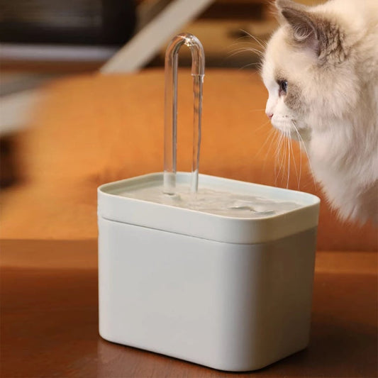 نافورة Cat Water Fountain Auto Filter USB Electric Mute Cat Drinker Bowl 1.5L